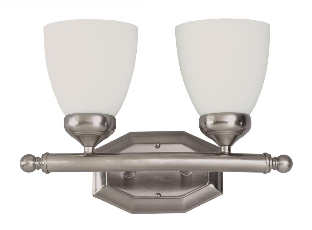 2LT BATH-BOWED ARM-WHITE FROST